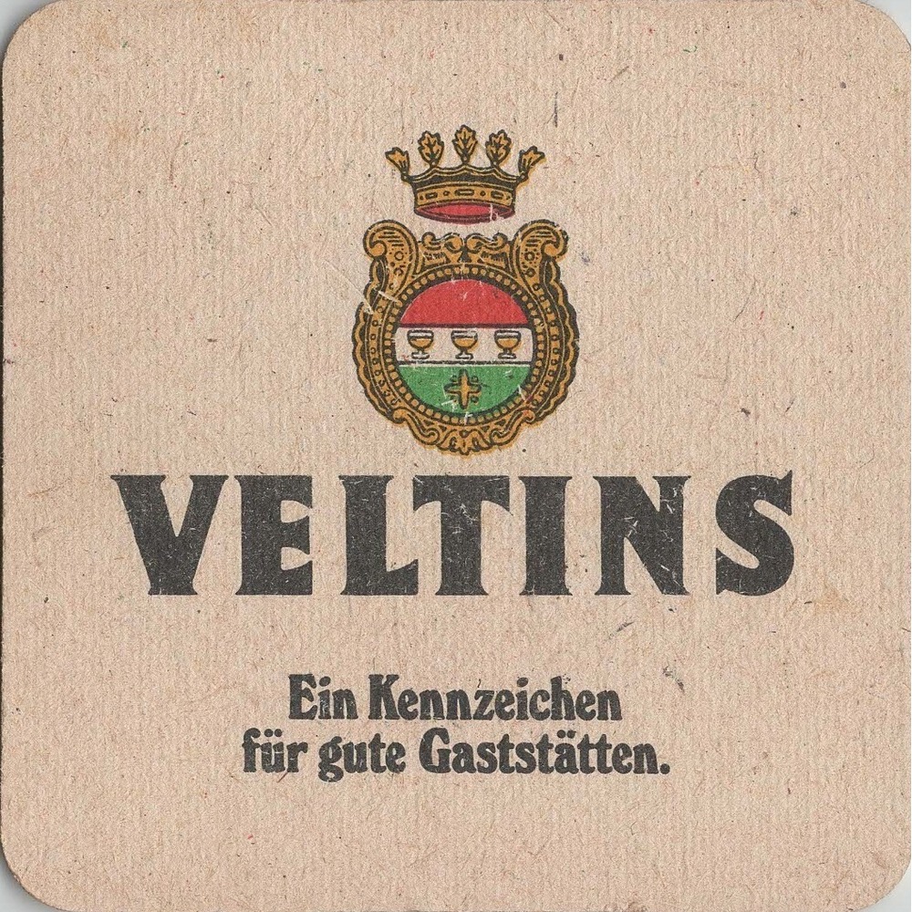 Vintage Veltins German Beer Coaster Grevenstein Breweriana Beer Mat VG - Picture 2 of 2